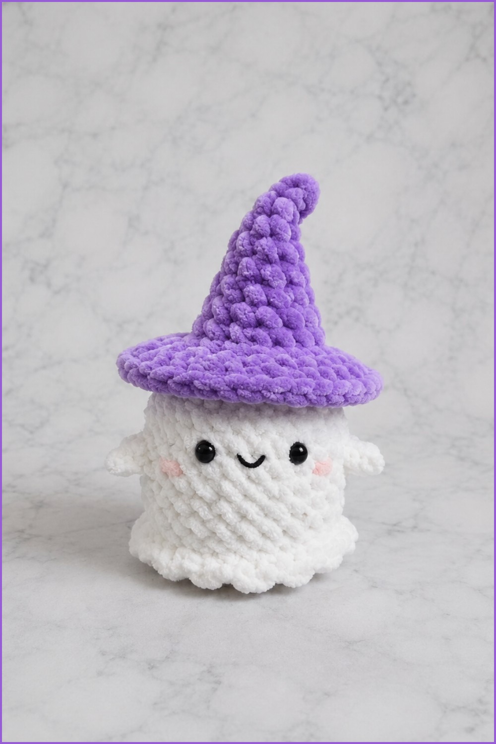 Crochet Cute Ghost Witch Hat Pattern 3