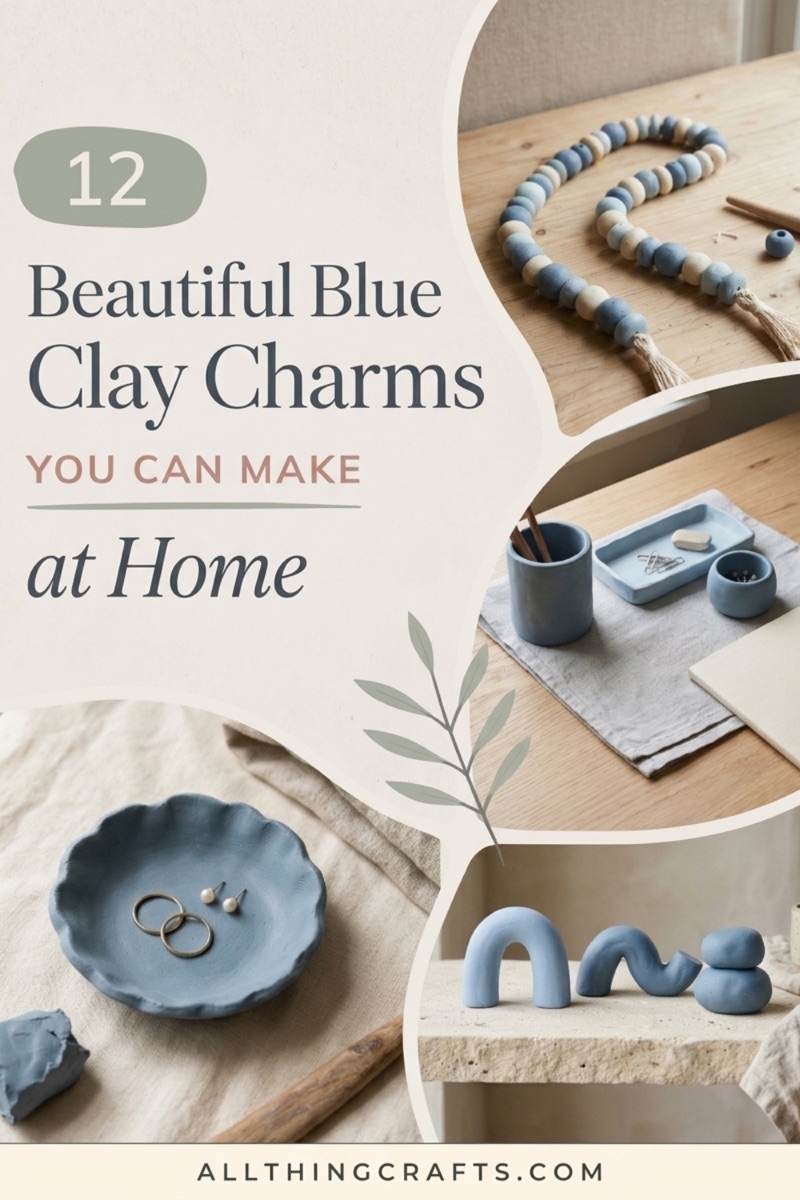 12 Beautiful Blue Clay Charms You Can Make at Home