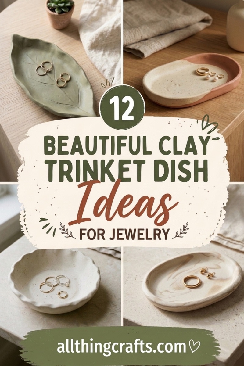 12 Beautiful Clay Trinket Dish Ideas for Jewelry.