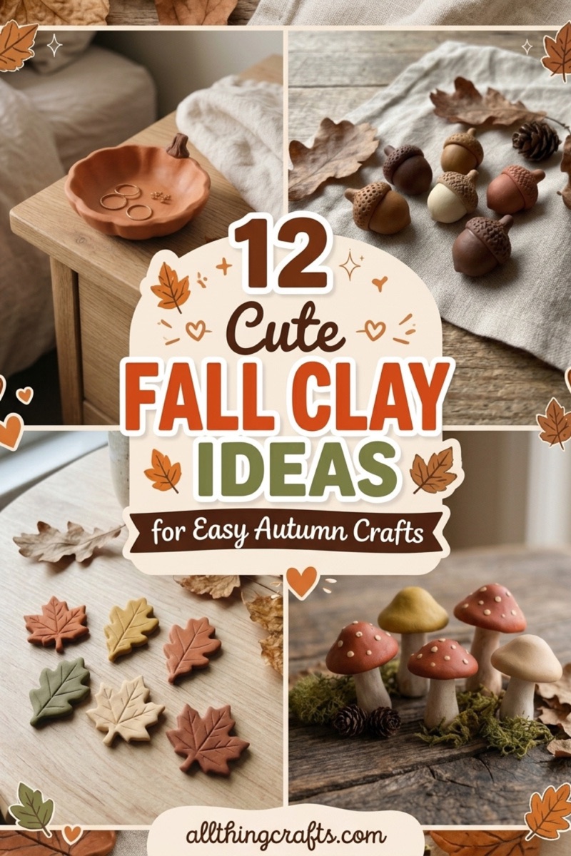 12 Cute Fall Clay Ideas for Easy Autumn Crafts