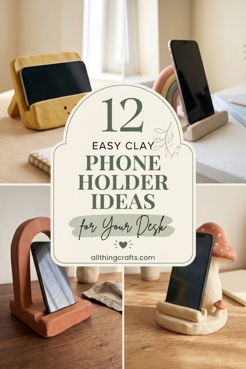 12 Easy Clay Phone Holder Ideas for Your Desk