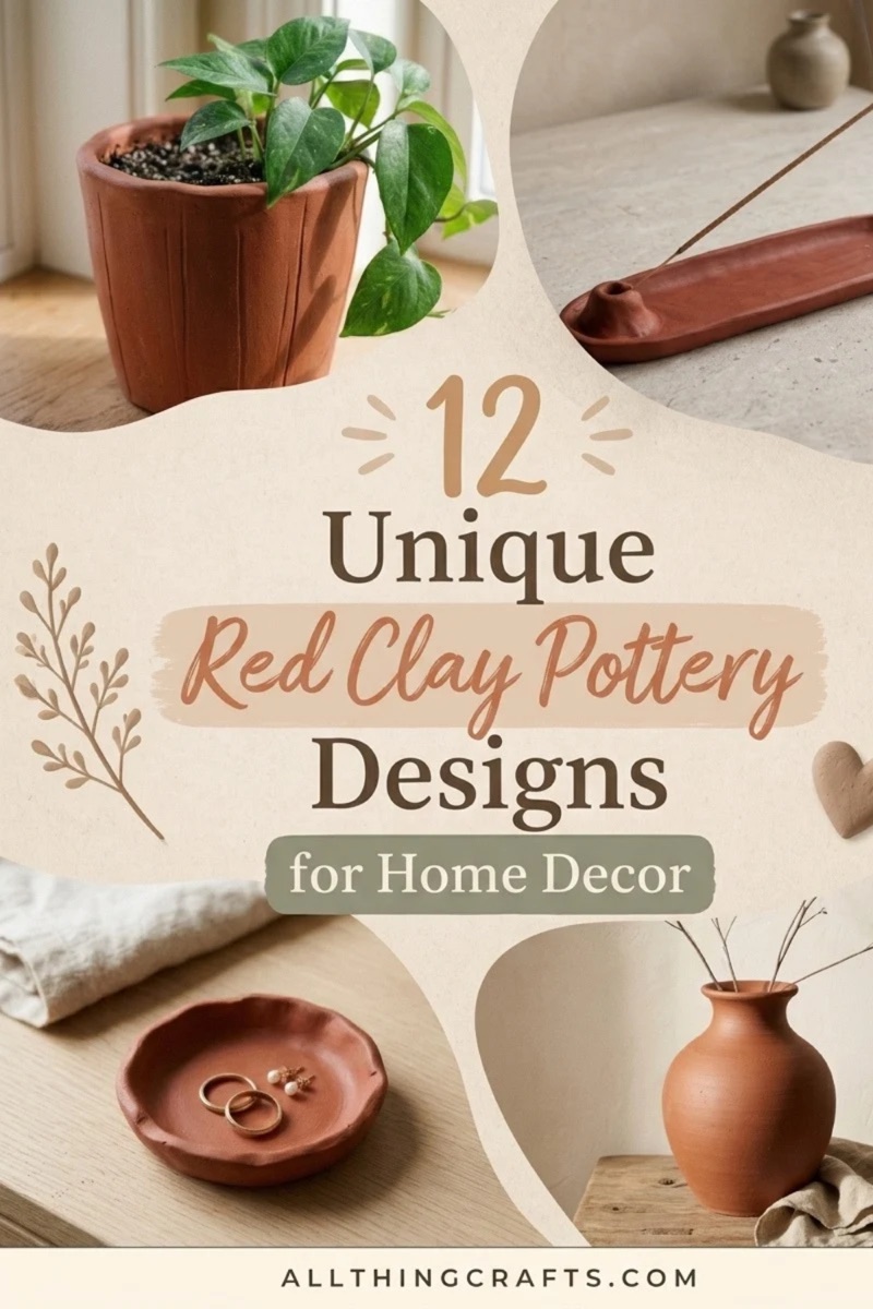 12 Unique Red Clay Pottery Designs for Home Decor 
