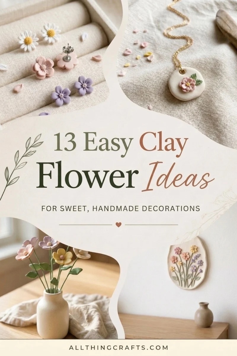 13 Easy Clay Flower Ideas for Sweet Handmade Decorations