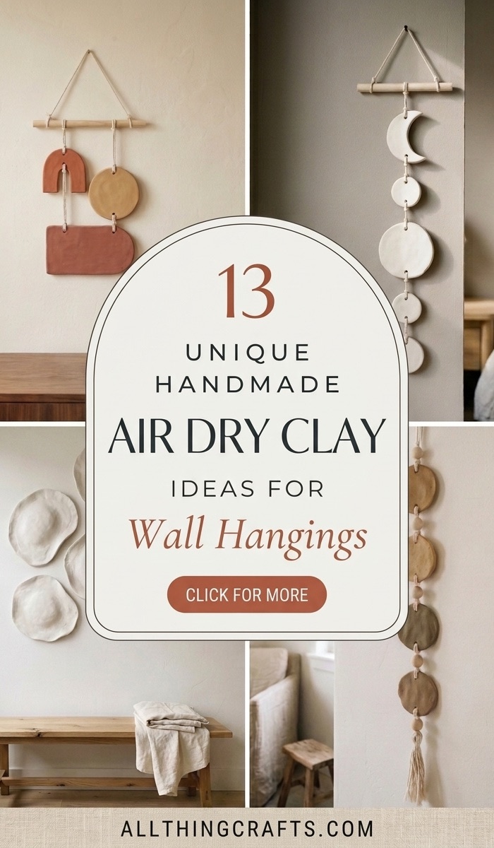 13 Unique Handmade Air Dry Clay Ideas For Wall Hanging 