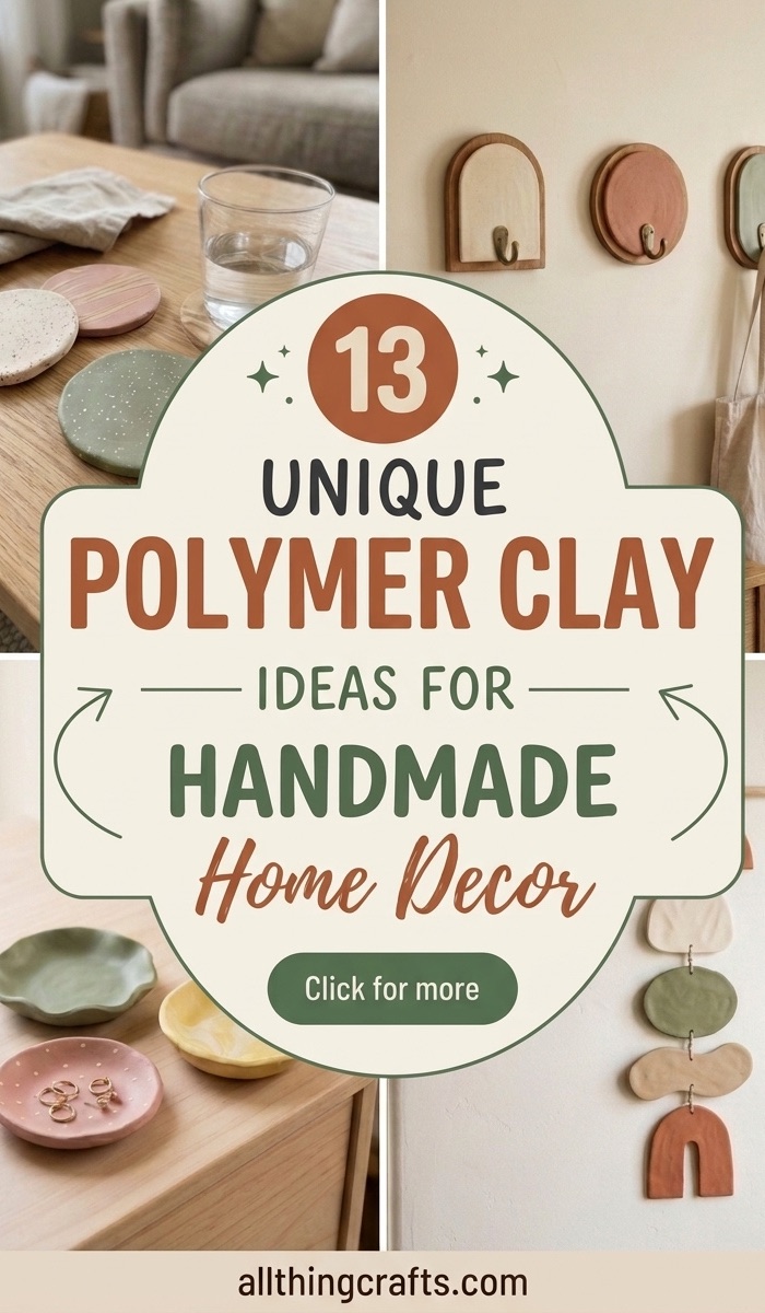 13 Unique Polymer Clay Ideas for Handmade Home Decor.
