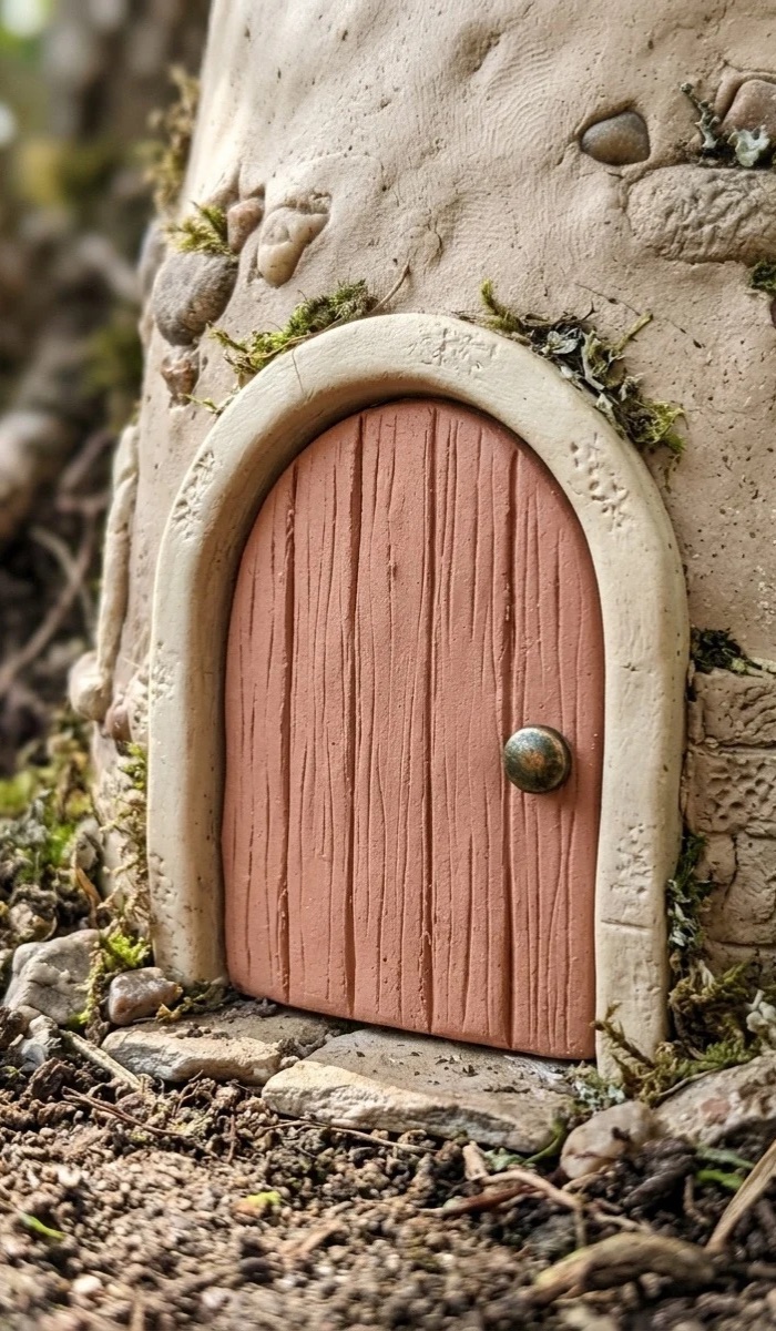 Arched Clay Door for Fairy Homes