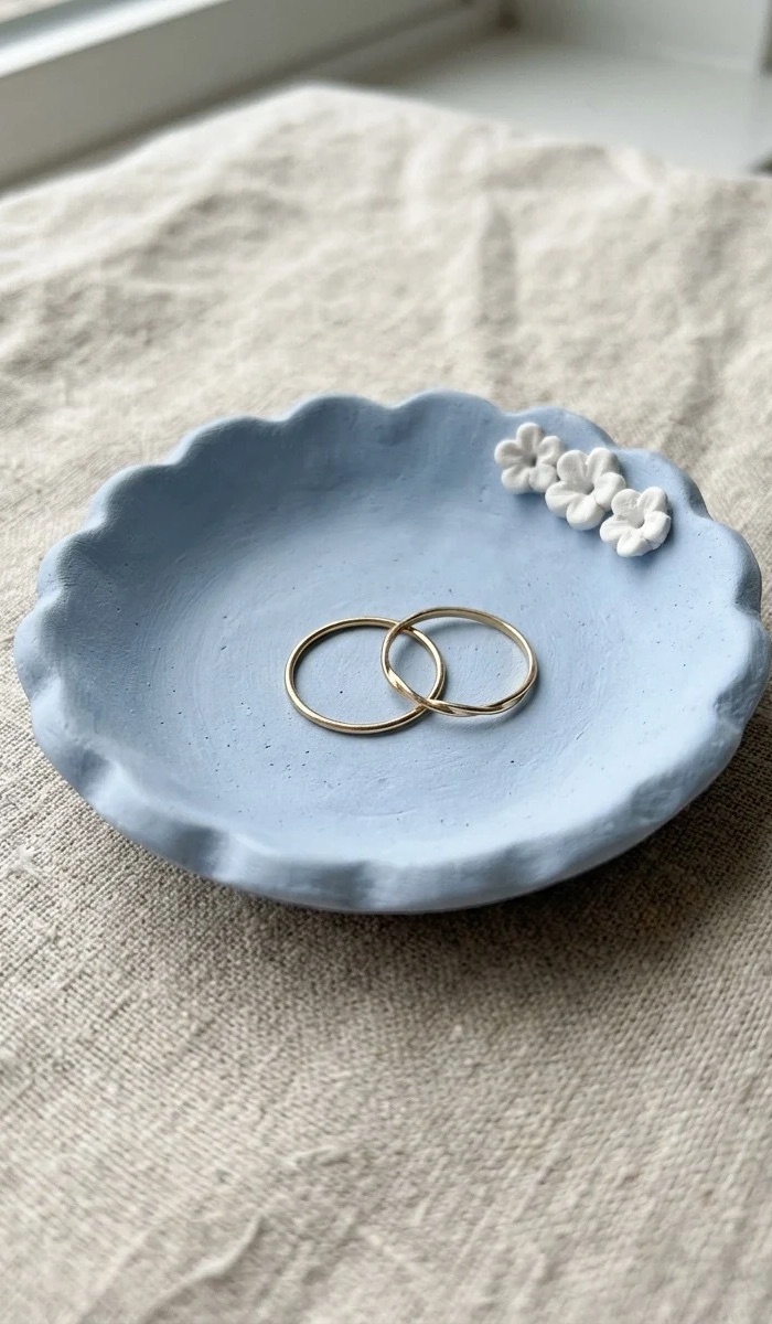 Blue Clay Trinket Dish Ideas