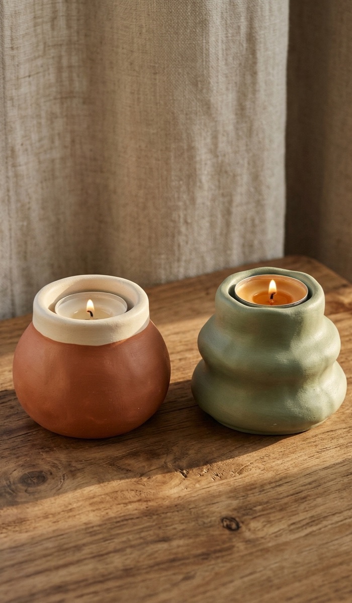 Charming Polymer Clay Candle Holder Ideas