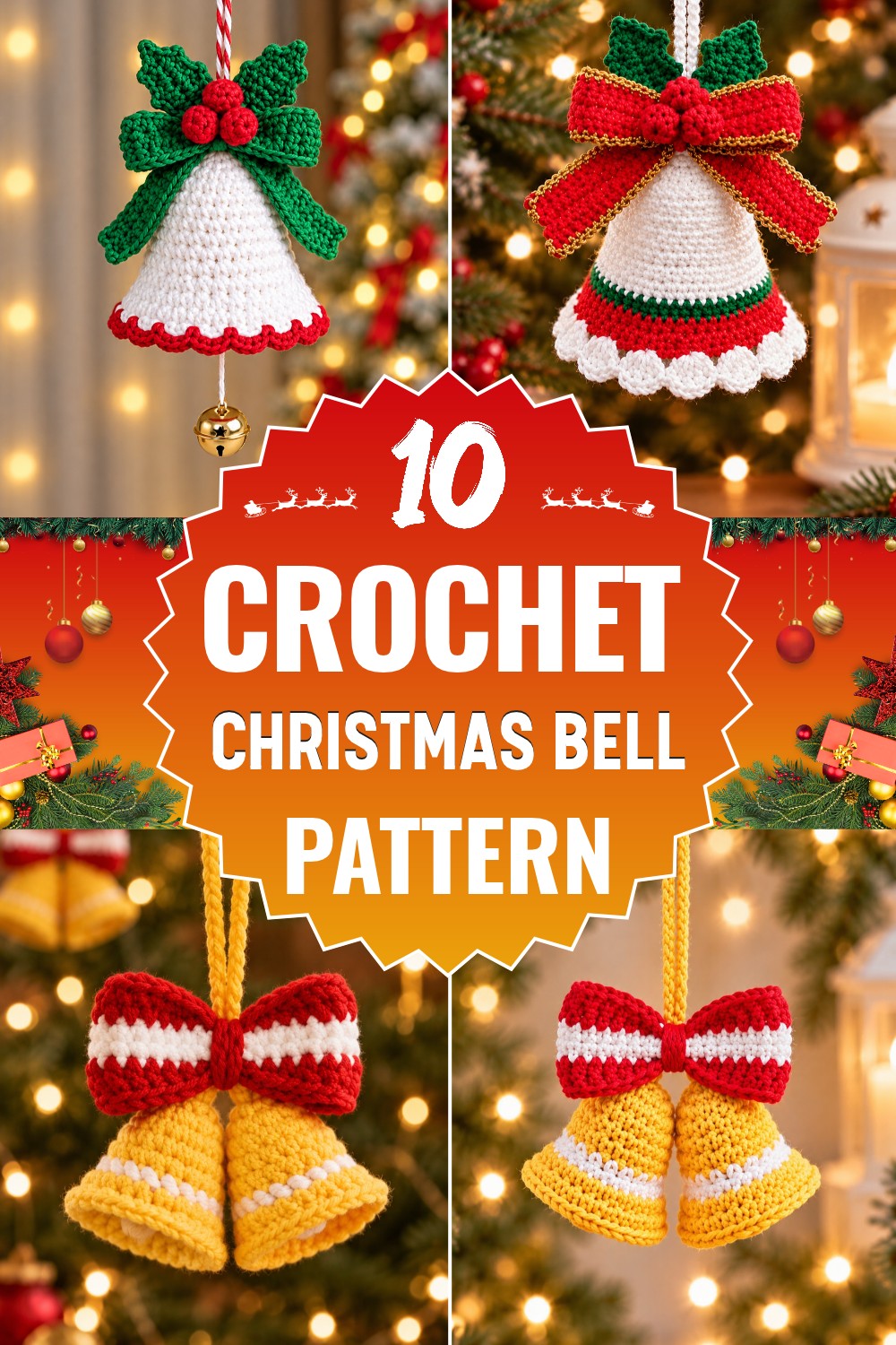 Crochet Christmas Bell Pattern