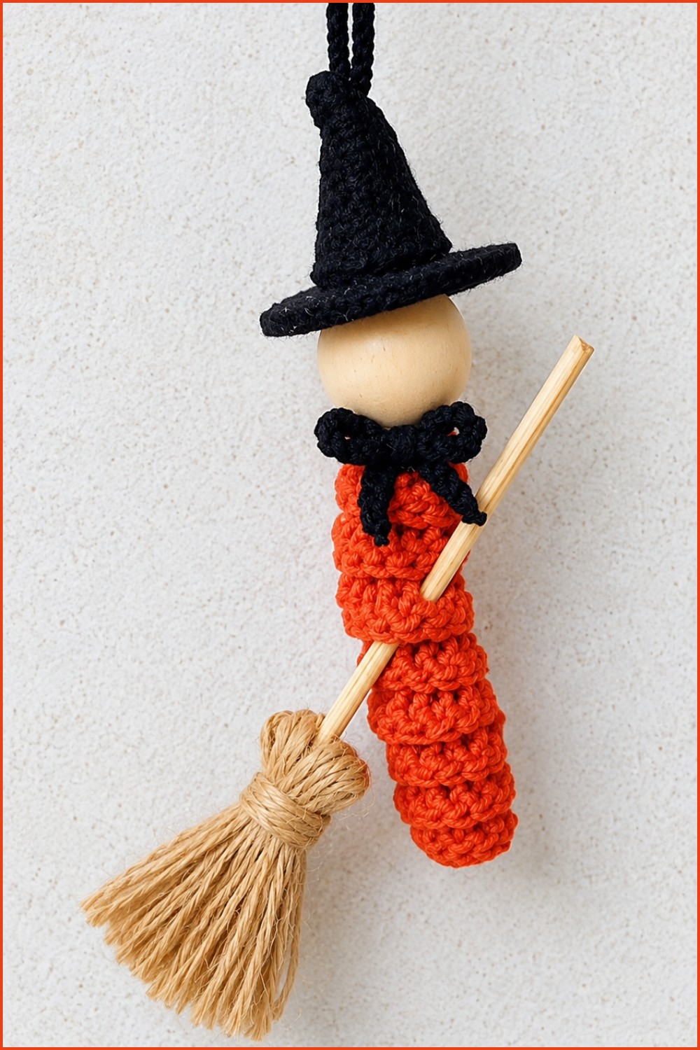 Crochet Halloween Witch Broom Pattern 2