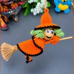 Crochet Halloween Witch Broom Pattern 4
