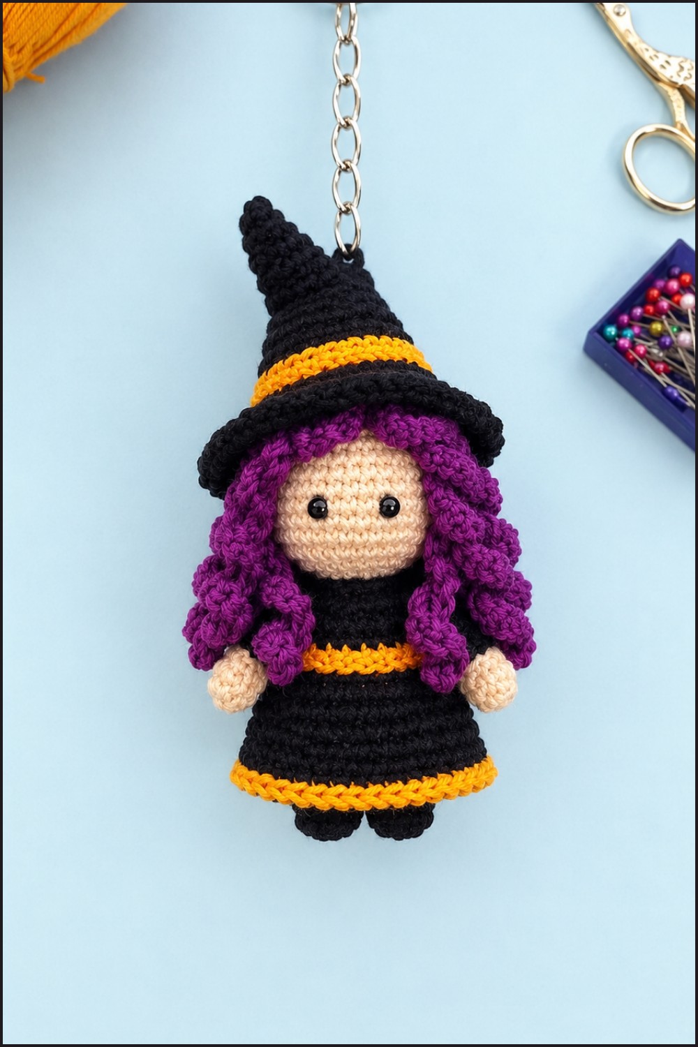 Crochet Halloween Witch Broom Pattern 9