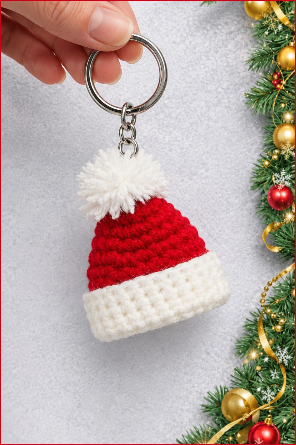 Crochet Santa Claus Hat Pattern 8