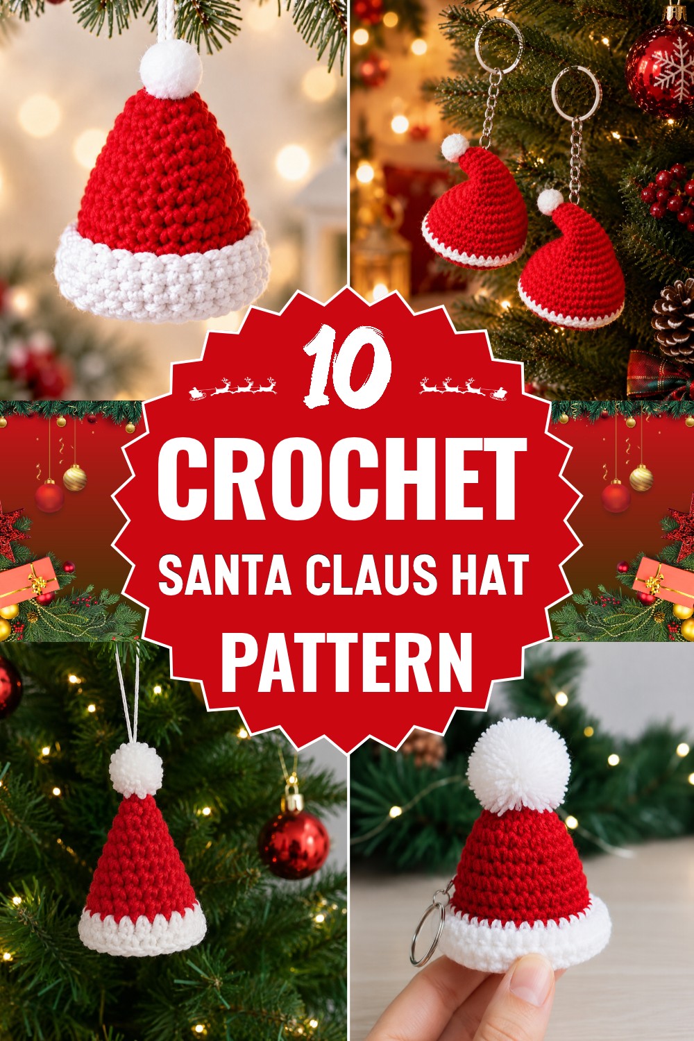 Crochet Santa Claus Hat Pattern