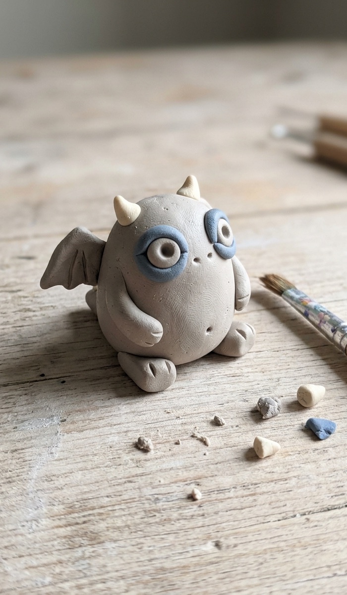 Cute Mini Clay Gargoyle Ideas