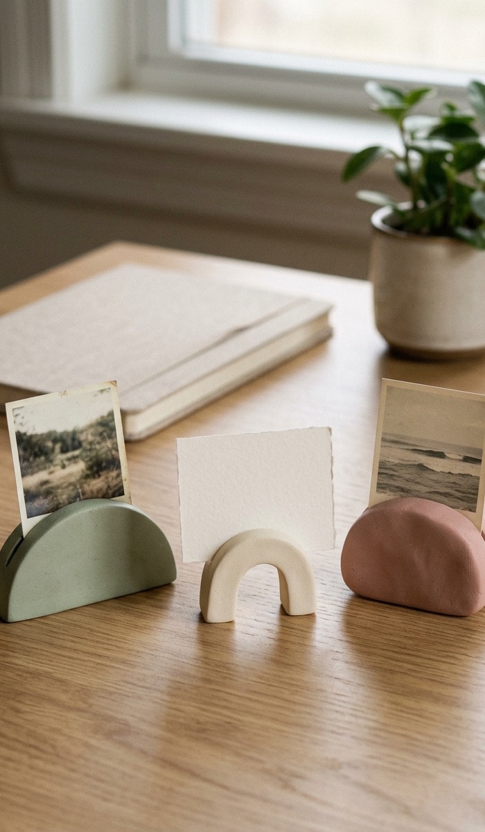 Cute Polymer Clay Photo Holder Ideas