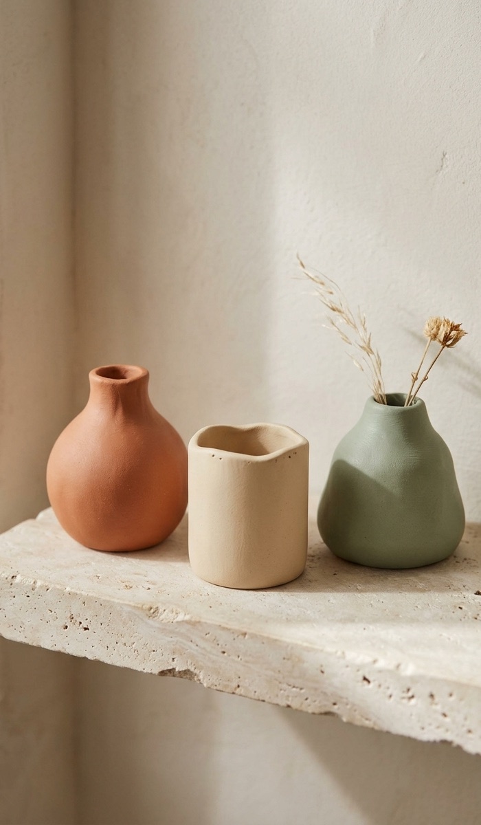 Handmade Polymer Clay Vase Decor Ideas