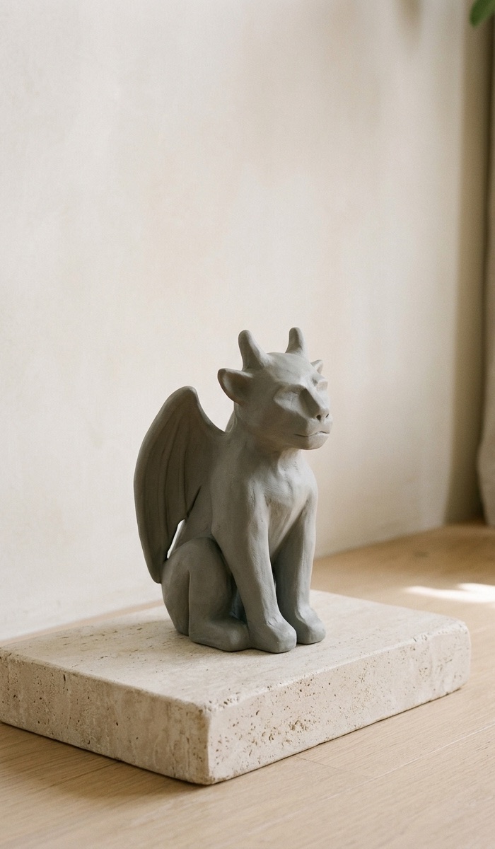Minimalist Clay Gargoyle Decor Ideas
