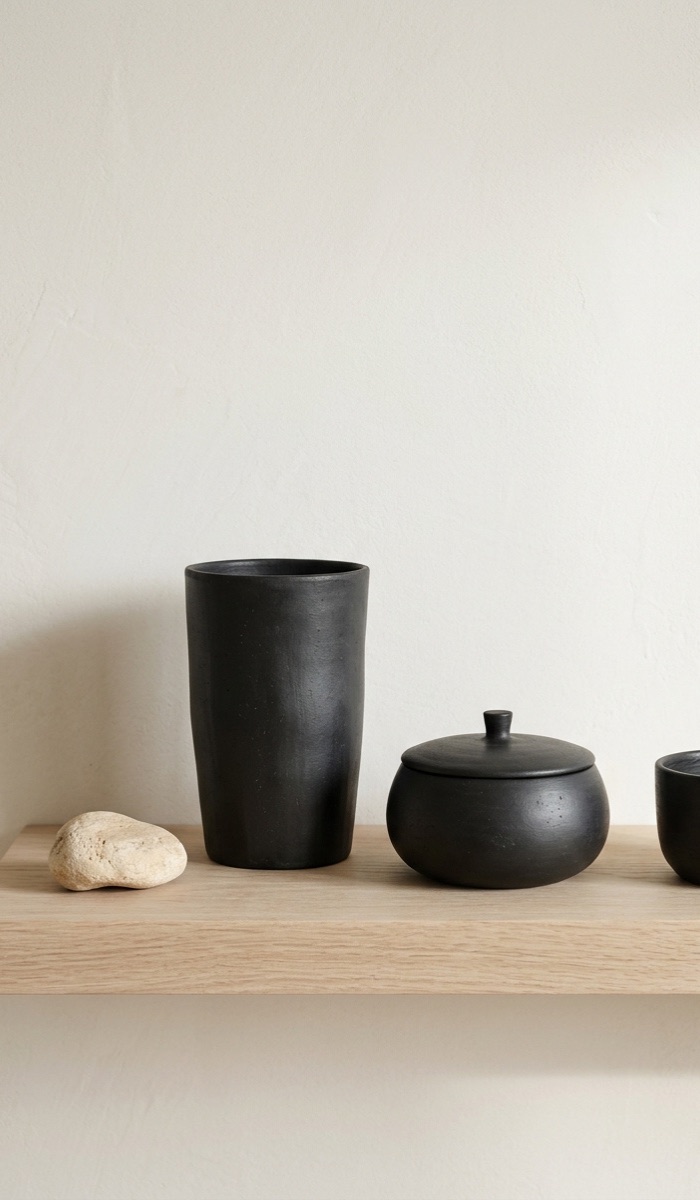 Modern Black Clay Container Ideas