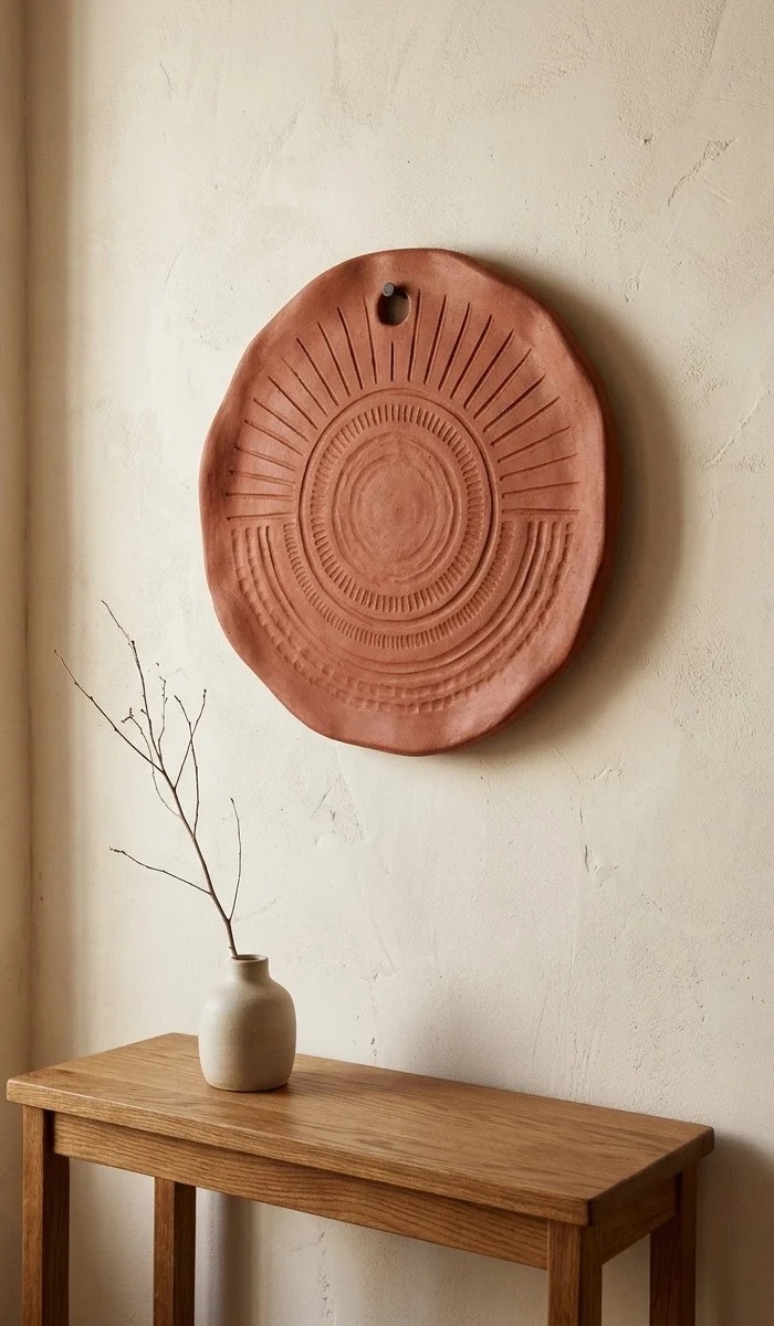 Red Clay Decorative Wall Hanging