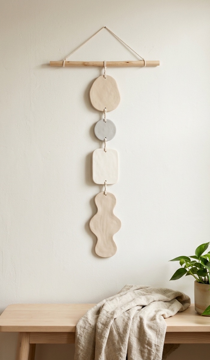 Scandinavian Air Dry Clay Wall Hanging Ideas