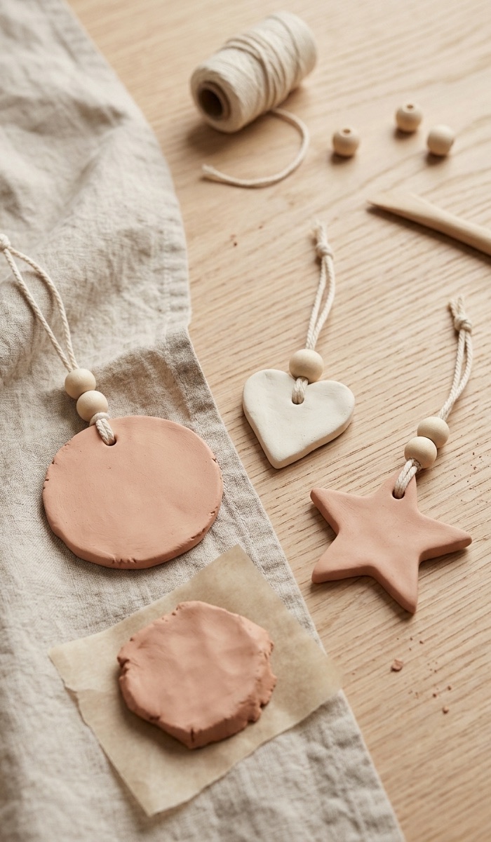 Simple Clay and Bead Ornament Ideas