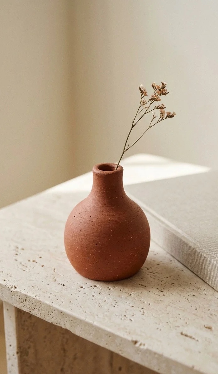 Small Red Clay Bud Vase Ideas