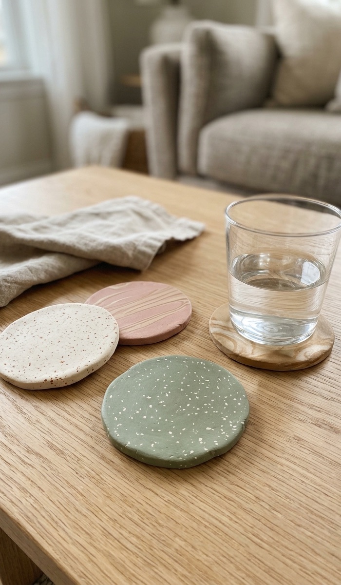 Stylish Polymer Clay Coaster Decor Ideas