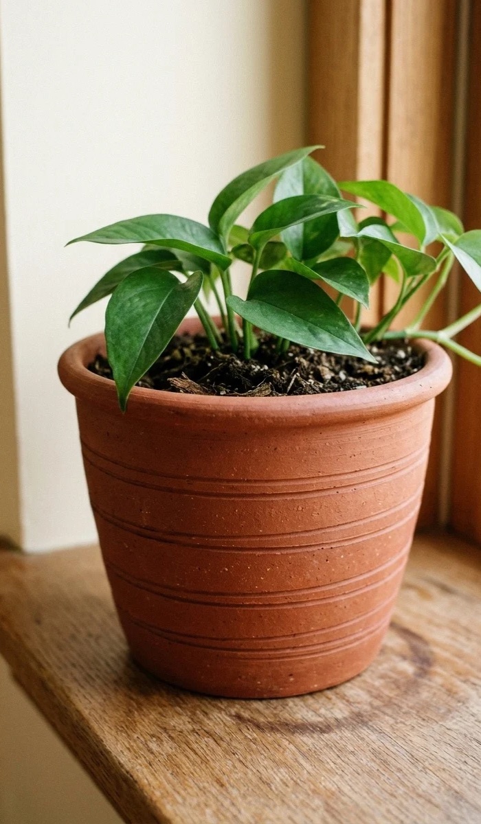 Textured Red Clay Planter Ideas